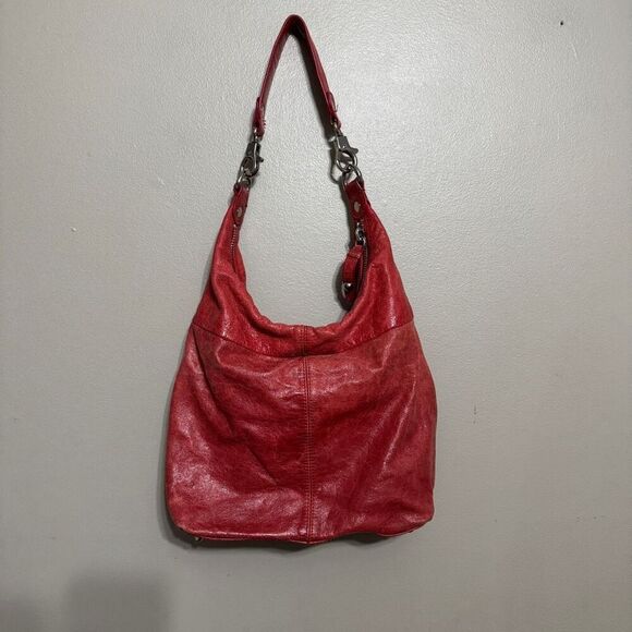 Hobo The Original red leather slouch hobo shoulder bag - Picture 2 of 11